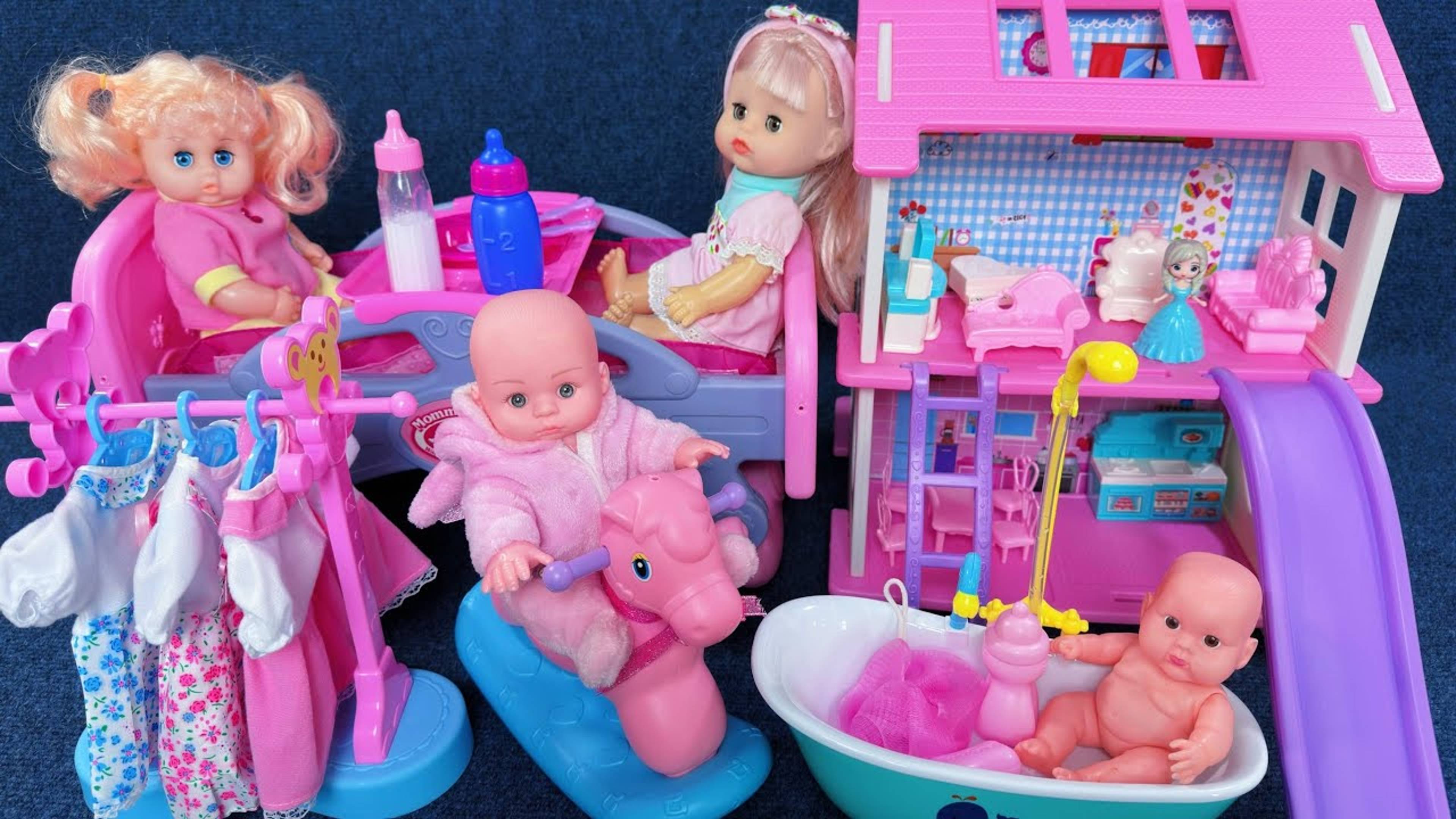 Залипательное видео. Мультфильм для детей и малышей. Игрушки, куклы, машинки. ASMR АСМР