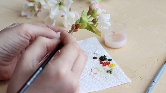 Яблоня. Лепка из полимерной глины. Часть 2