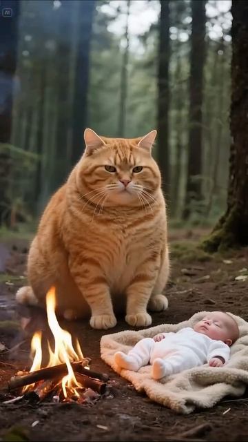 Офигеть как рыжий котик спасень ребёнка