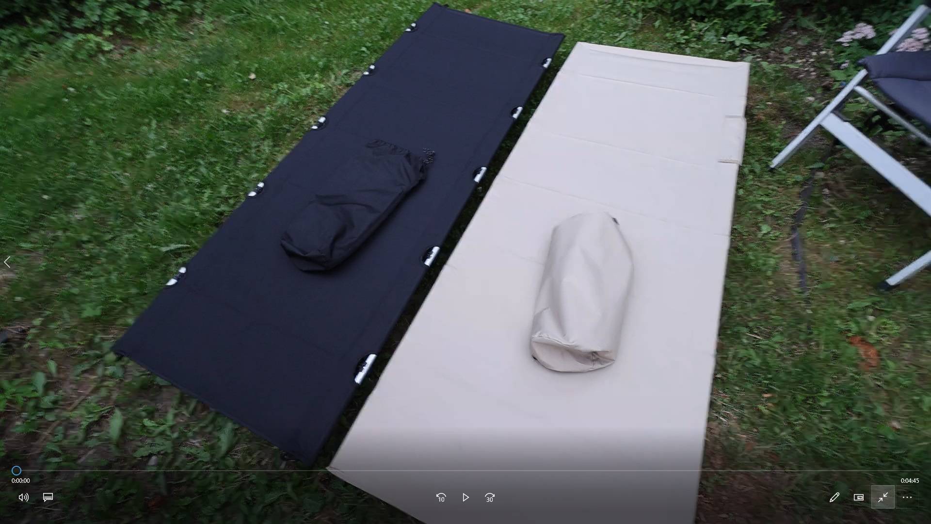 Кровать складная кемпинговая, раскладушка облегченная - версия Германия(Китай) и просто Китай.