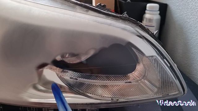 Химическая полировка фары Volvo c30. Реставрация фар.
