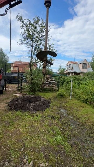 Копка колодца машиной в г Тверь