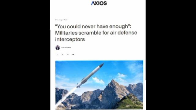 ‼️🌏🇺🇸 "Систем ПРО никогда не бывает достаточно" — Axios 

▪️Вооружённые силы по всему миру стреми