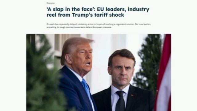 ‼️🇺🇸🇪🇺 «Пощёчина по экономике»: ЕС в шоке от тарифного удара Трампа — Euractiv