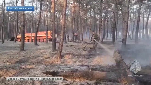 Первый канал, 13 июля 2025, Природные пожары в Крыму
