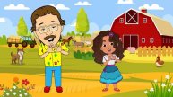 Песенка для детей_мультфилм_I Love To Learn New Words in Spanish Farm Words In English and