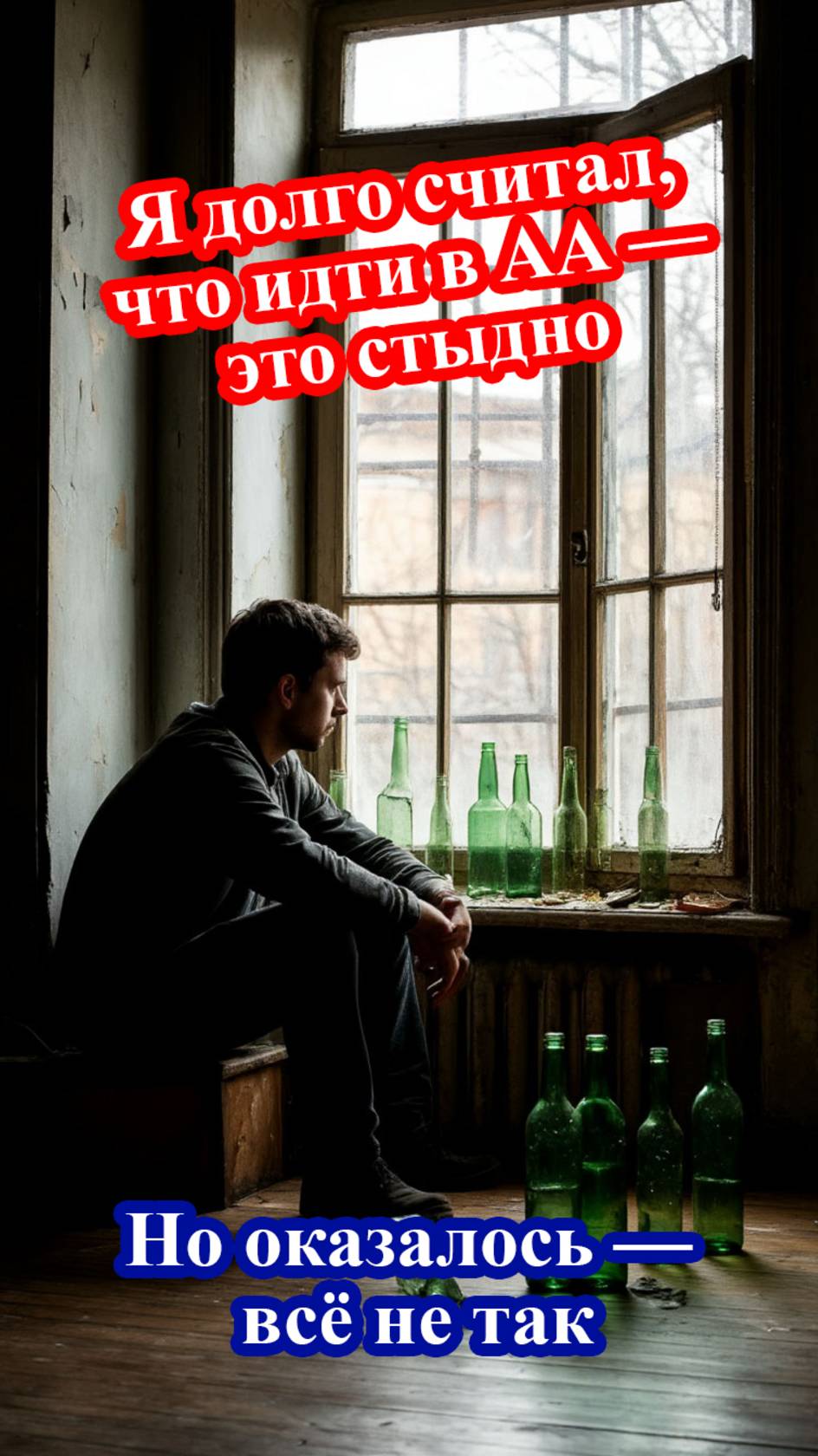 Я думал, что идти в #АА - это проиграть.  #анонимныеалкоголики #житьтрезво #какброситьпить #трезвый