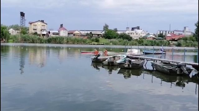 Тренировка  на озере Сазанка