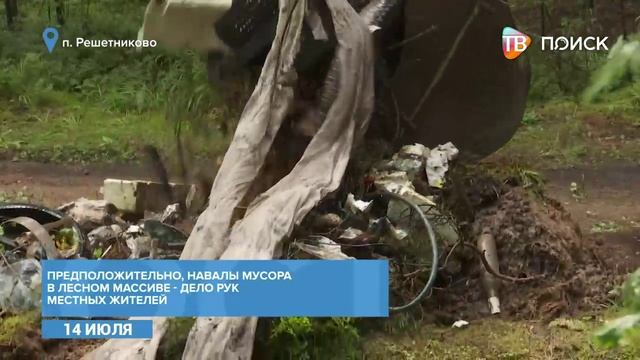 В Решетникове ликвидировали стихийную свалку