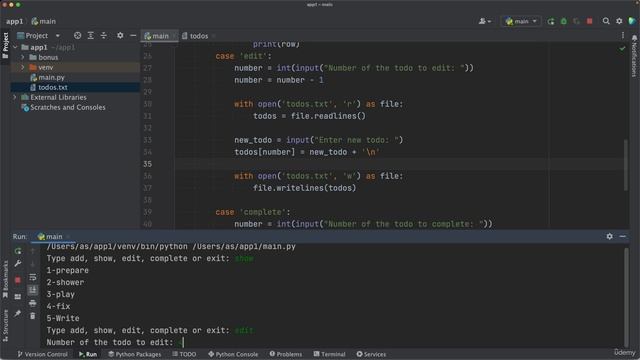 003 ▶️  Editing and Completing Todo Items #with-context-manager