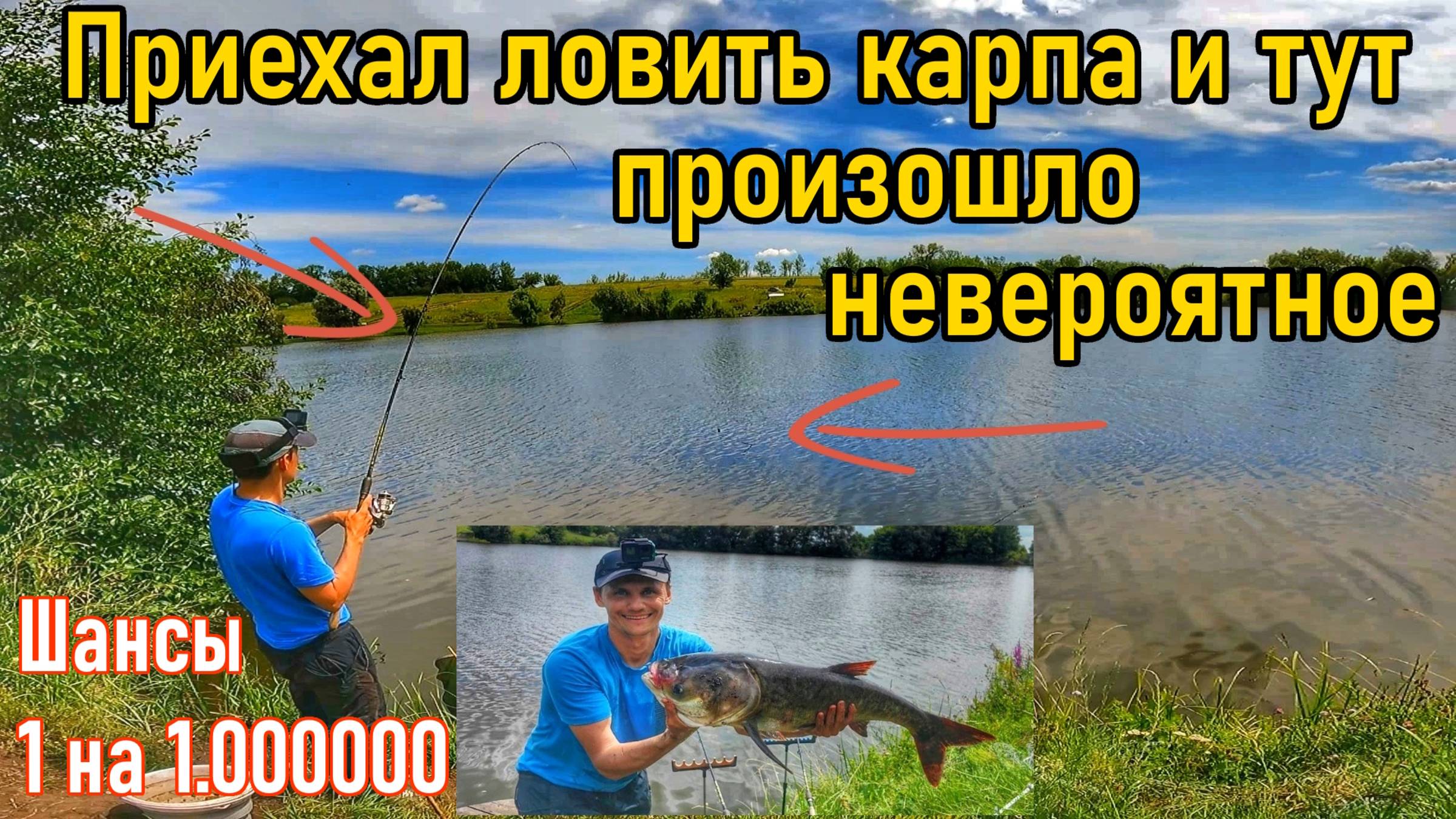 ЭТОГО НЕ МОЖЕТ БЫТЬ...УНИКАЛЬНЫЙ СЛУЧАЙ НА РЫБАЛКЕ😲/ТРОФЕЙНЫЙ ТОЛСТОЛОБИК/РЫБАЛКА НА КАРПА НА ПРУДУ