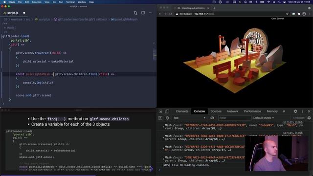[Bruno Simong ] Three.js Journey 51 — Importing and optimizing the scene