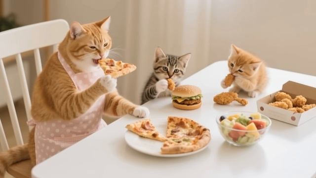 Котенок Джинжер. Мультики про Котят. Мама кошка помогает Котёнку. Мультики для детей.