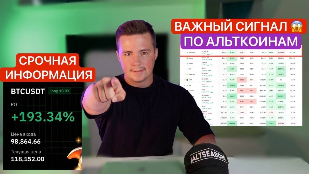 🚨АЛЬТКОИНЫ - ЭТО ТОЛЬКО НАЧАЛО. ВОТ ПОЧЕМУ.. МЫСЛИ ПО BTC, ETH, XRP _ Ежедневный обзор 11 июля