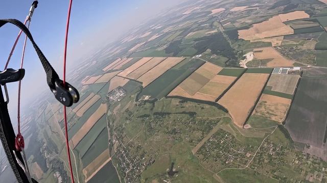 Полёт по маршруту на параплане в Пятигорске. Гора Юца - место старта . Парапланеризм в  Пятигорске.