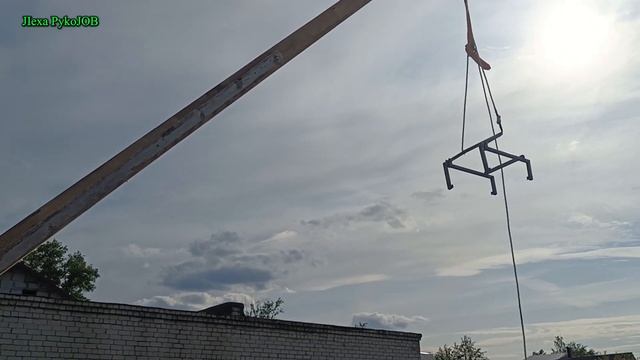Самодельный мини кран для стройки