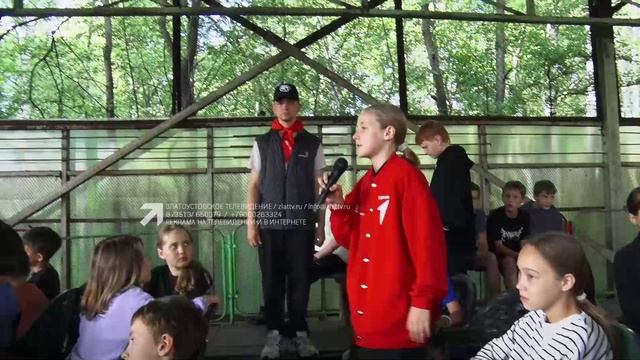 Школьники из лагеря «Горный» узнали, как работает пресс-служба Златоустовской полиции.