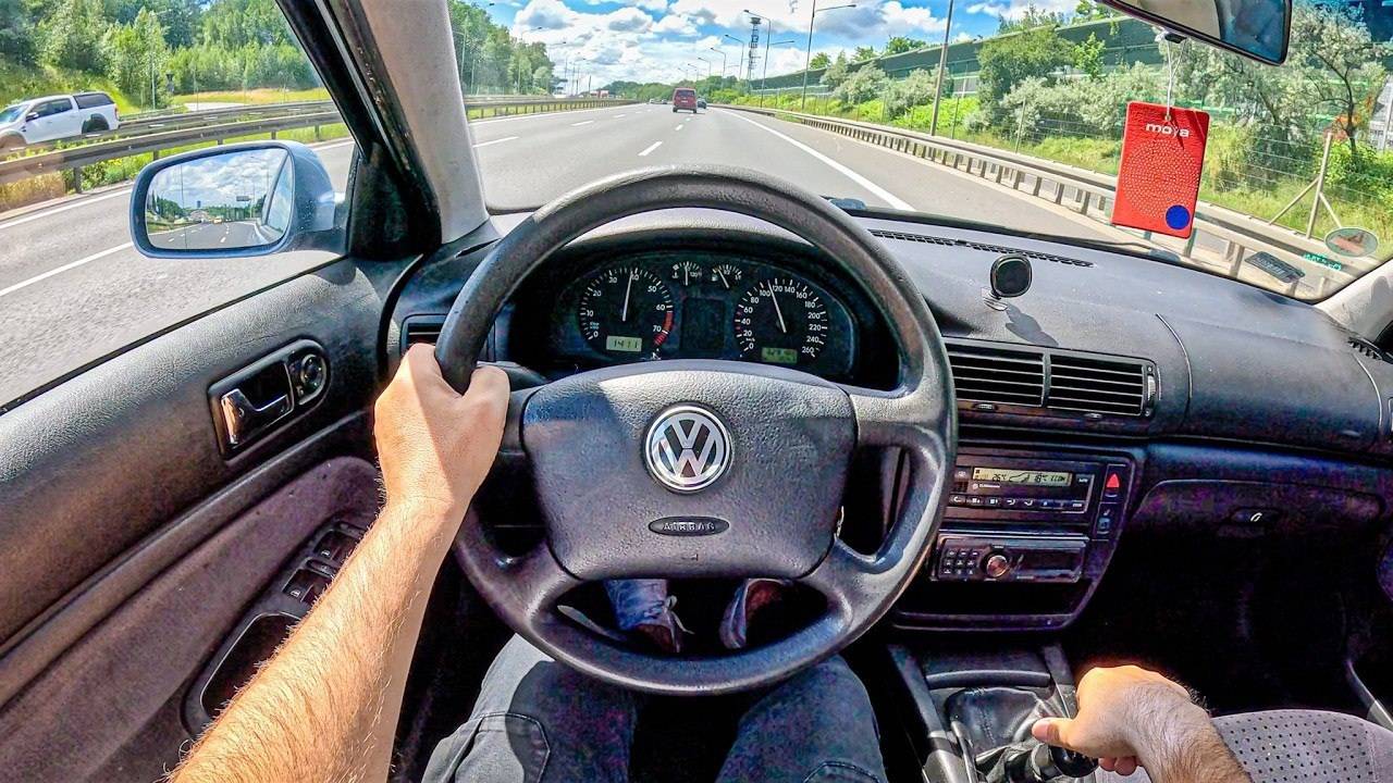 1998 Volkswagen Passat B5 [1.8 20V 125HP] I0-100I POV Test Drive #2091 Joe Black