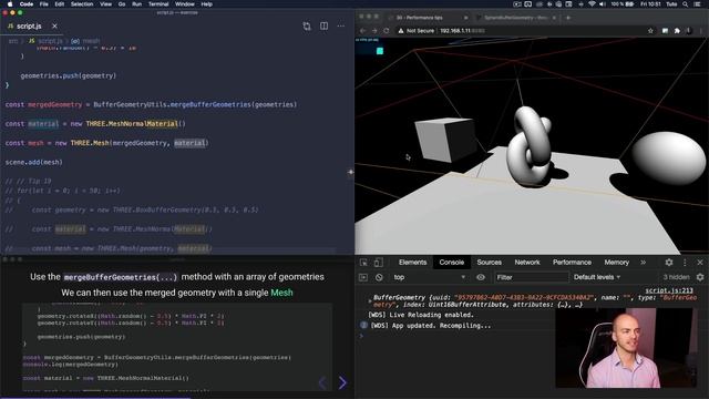 [Bruno Simong ] Three.js Journey 46 — Performance tips