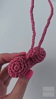 ❤️ Брелок "Сердце" из рафии | Романтичный подарок ручной работы