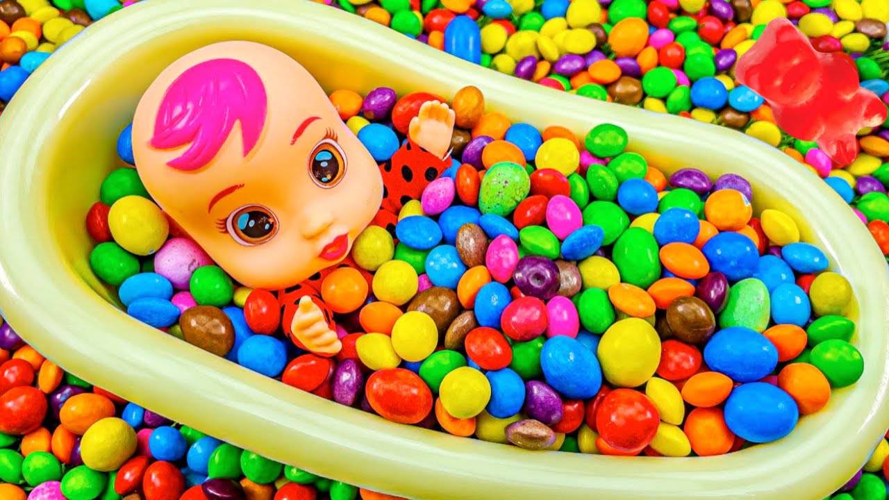 🍭 Learn Colors with Lollipops and Sweets. Yummy Rainbow Lollipops ASMR