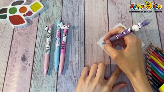335818 Ручка-автомат шариковая cat с фигурками котиков в ассортименте