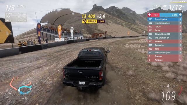 Некультурное поведение в гонке в Forza Horizon 5