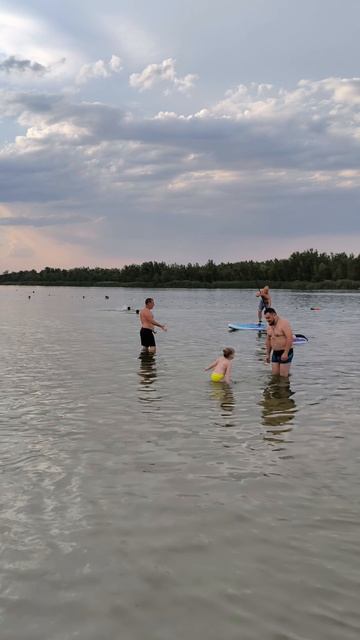 Учусь стоять на сапе.