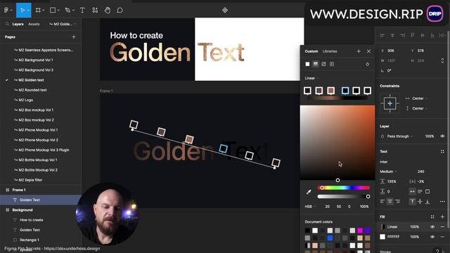 41_How to create Golden Text