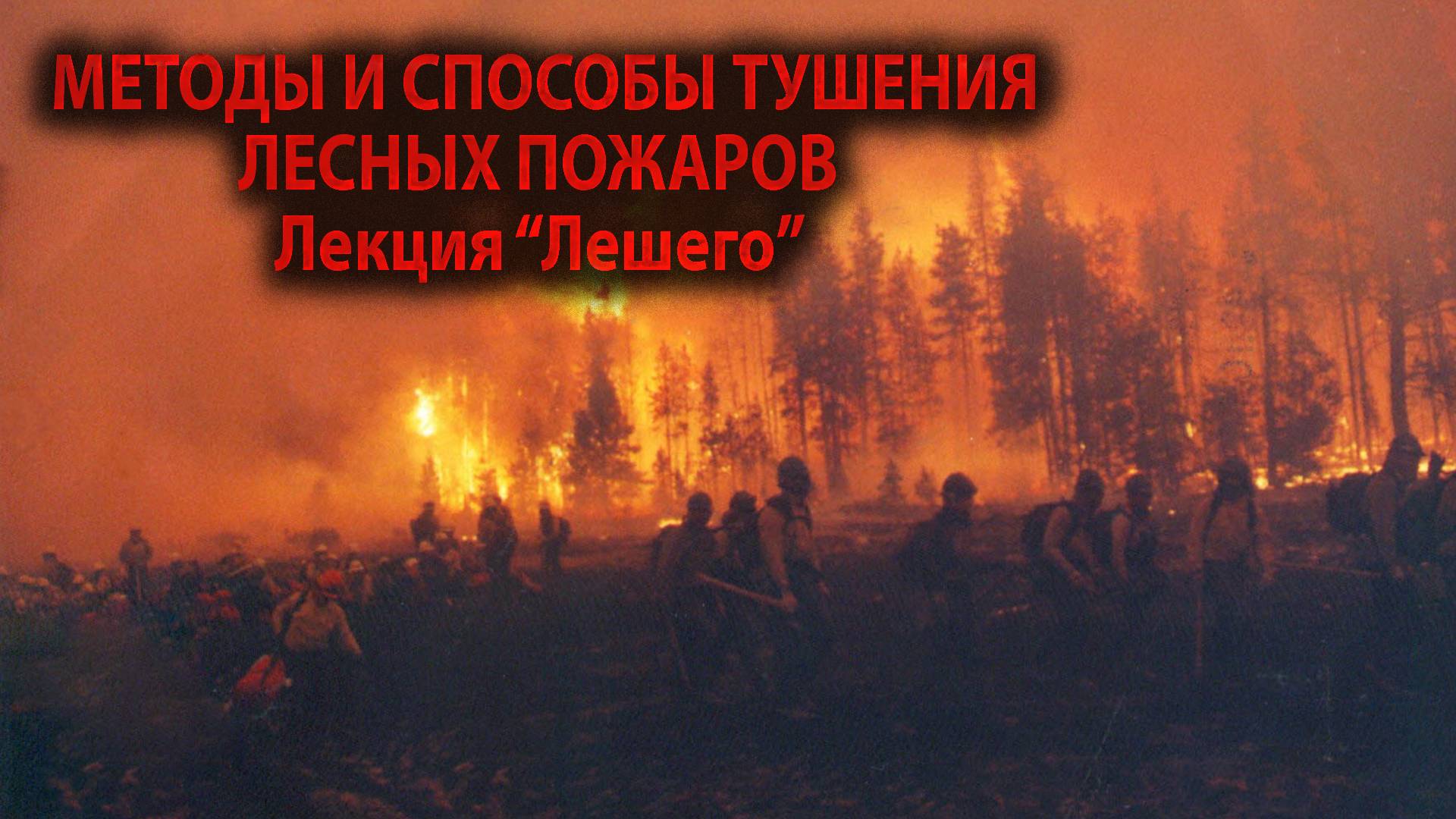 🌲🔥🚒 Константин Ведерников "Леший".  Лекция: "Тактика тушения лесных пожаров".