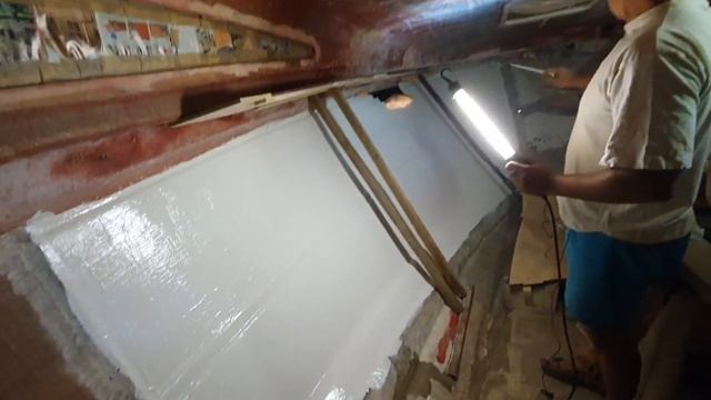 Катер с очень большими повреждениями. Снесено пол катера ! Восстанавливаем через матрицу.