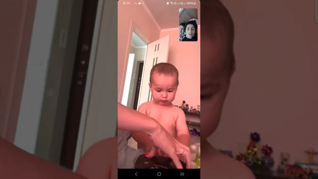 На видео связи с бабушкой Олей