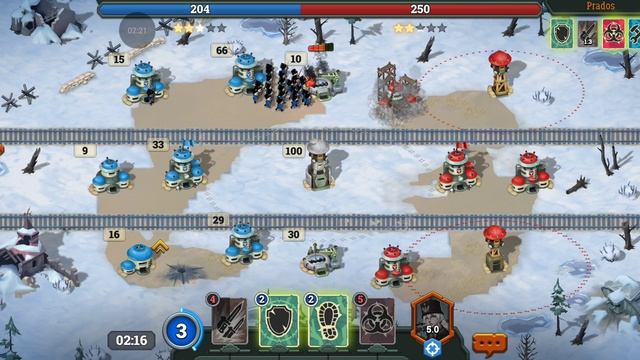 Вторым уровней порвал четырнадцатый за 4 минуты! Bunker wars стратегия игры