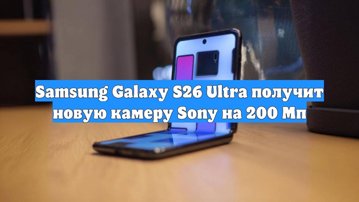 Samsung Galaxy S26 Ultra получит новую камеру Sony на 200 Мп
