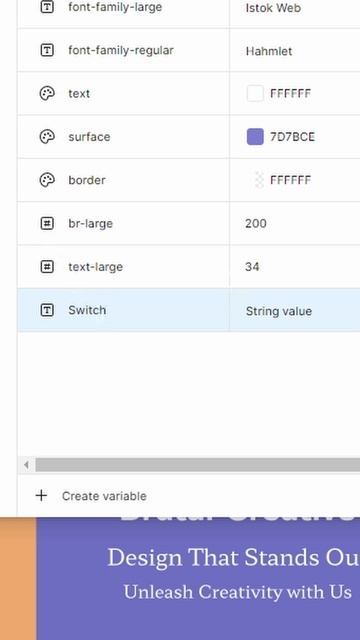 Смена компонентов через токены Figma #figma #variables #token #design