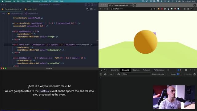 [Bruno Simong ] Three.js Journey 62 — Mouse Events with R3F