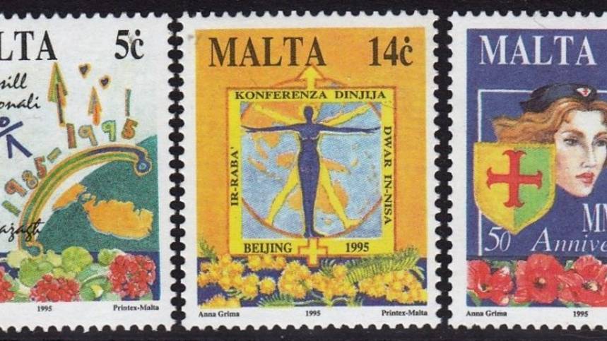 Обзор на распаковку почтовых марок с торговой площадки Мешок – Мальта 1995 года - 14.07.2025 г.