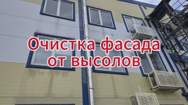 Очистка фасада от высолов 2000м2