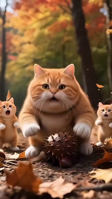 Интересная жизнь рыжего котика