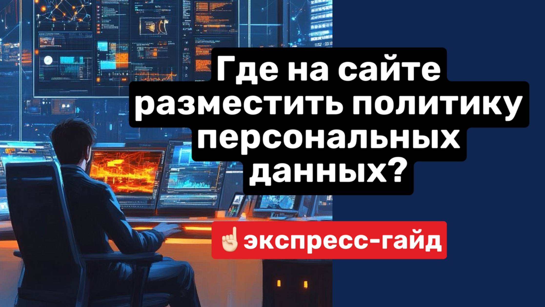 Экспресс-гайд: где разместить — Политику обработки персональных данных на сайте.