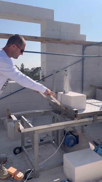 Чем пилить газобетонные блоки? Способ резки блоков #домизгазобетона #строительство #газобетон