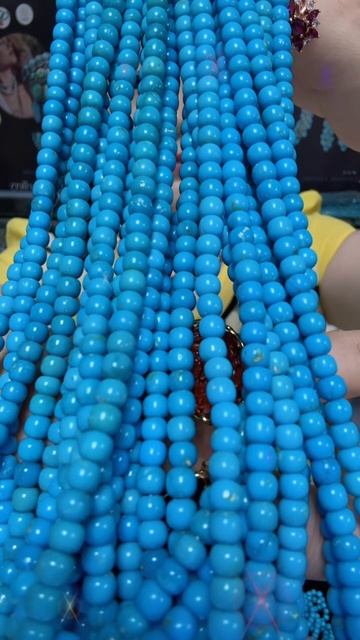 20250713-3 Natural Turquoise Bead String: Stringing the Whispers of Deep - Sea Elves