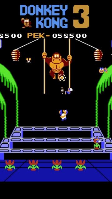 Boss donkey kong three ! #nintendo #retrogames #dendy #retrogaming #sega #ностальгия #денди #8bit