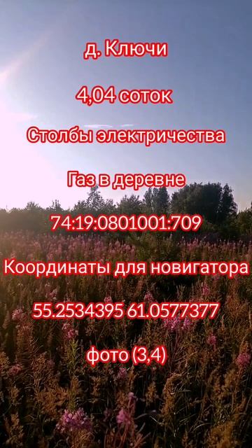 Участок д. Ключи Сосновский р., Челябинская об.mp4