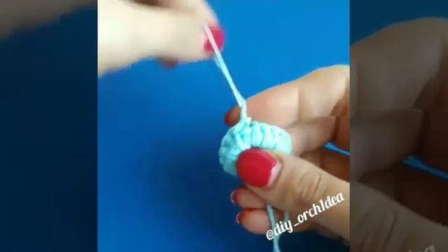 Объемные цветочки крючком