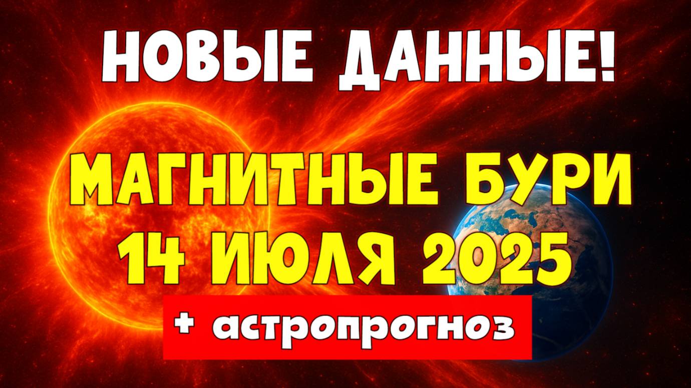НОВЫЕ ДАННЫЕ! Магнитные бури 14 июля 2025: Астропрогноз и советы для метеозависимых