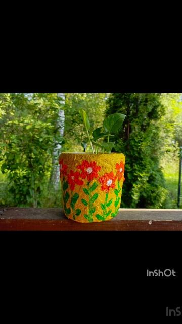 Новые работы мастерской @Craftswomens, кашпо из папье-маше