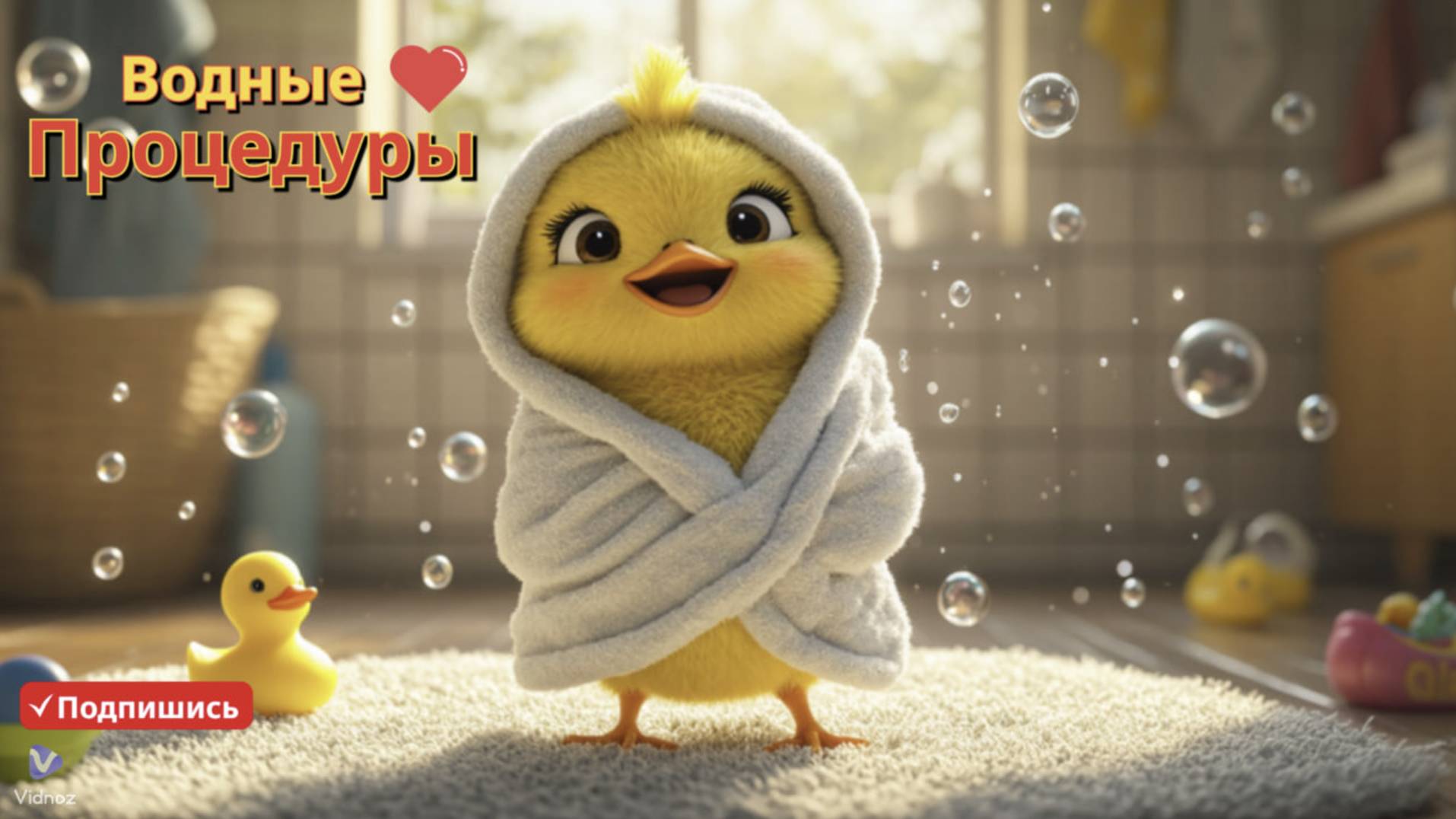 Приключение Кеши: Водные процедуры! 💦🐥🧼