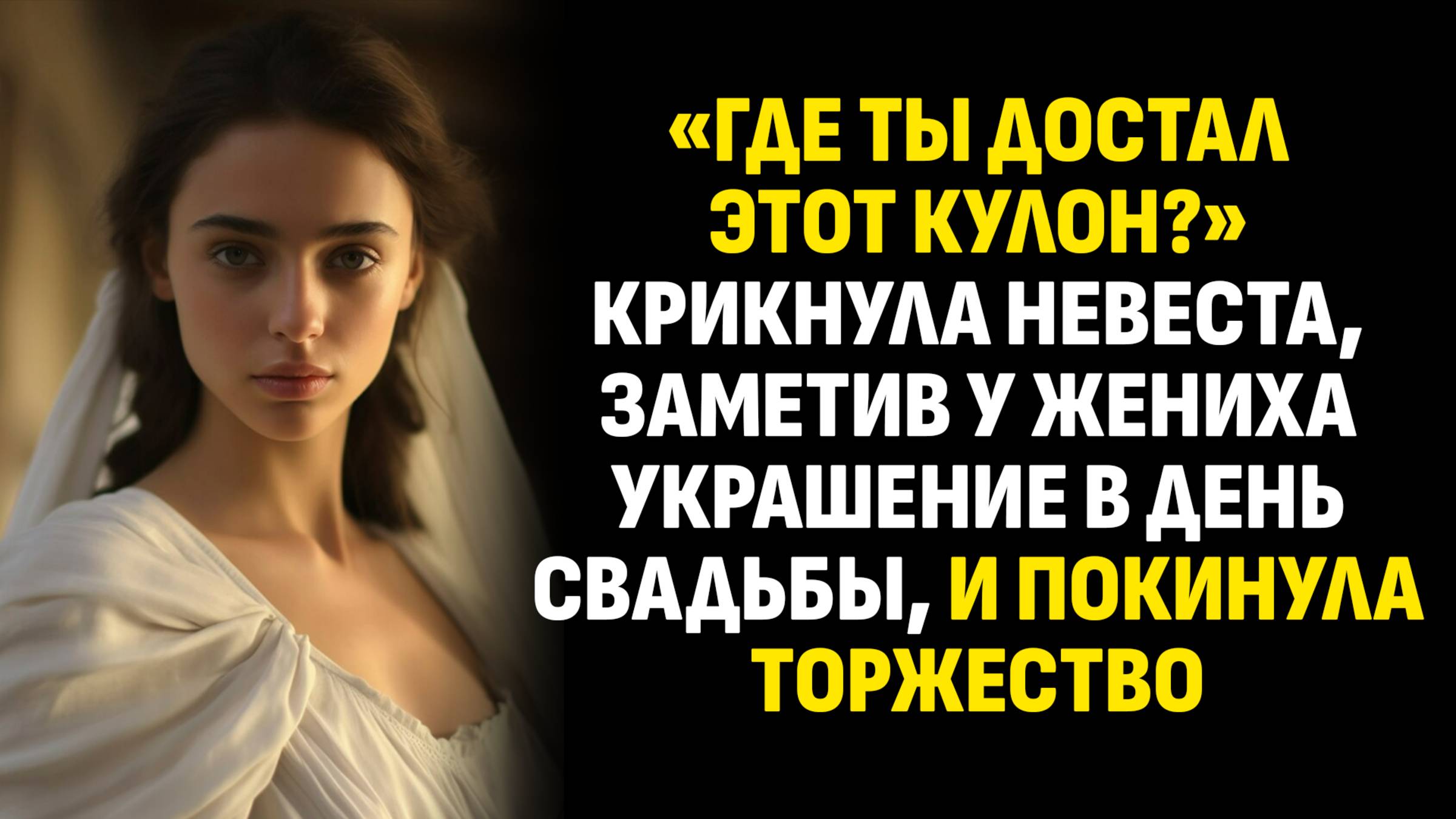 Жизненные истории. «Где ты достал этот кулон?» — крикнула невеста, заметив у жениха. Аудиокниги