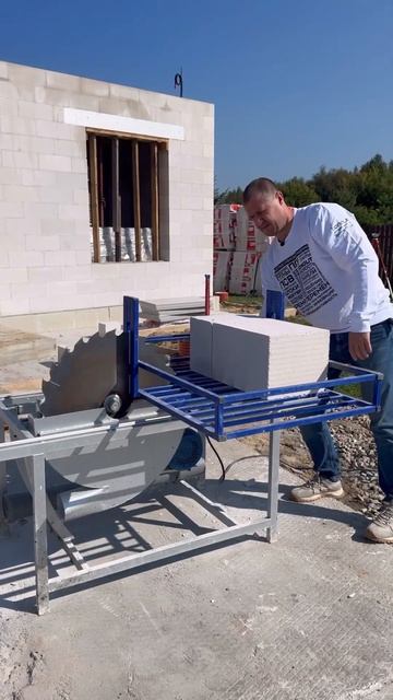 Станок для резки газоблоков #домизгазобетона #строительство #стройка #строительстводома